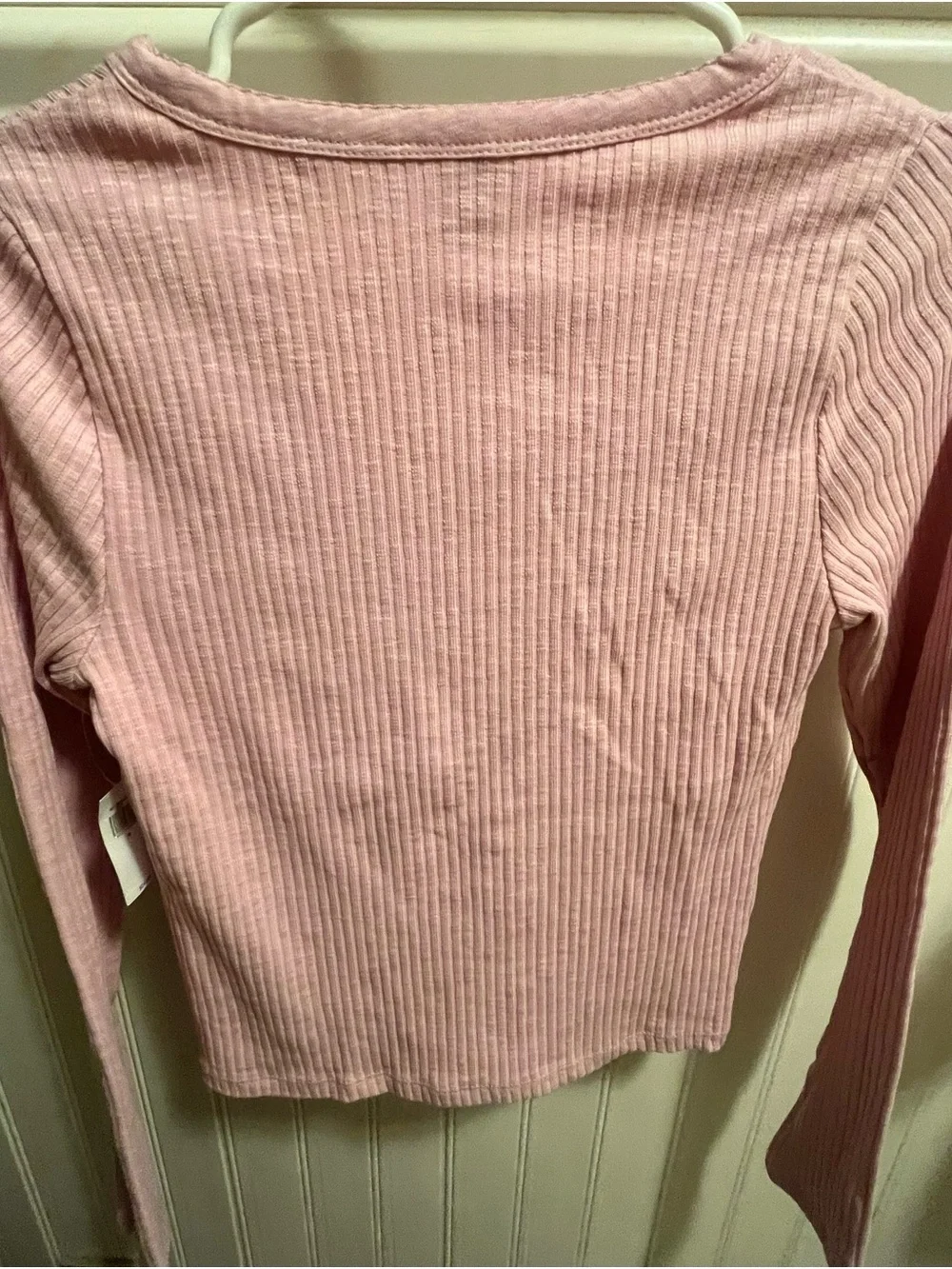 Old Navy Pink Ribbed Button Cardigan - Picture 6 of 6